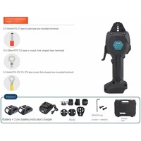 18V Rechargeable Crimping 16KN Electric Crimping Tool, Terminal Pre-insulated Tube Type Bare Terminal Crimping portable Tool 2