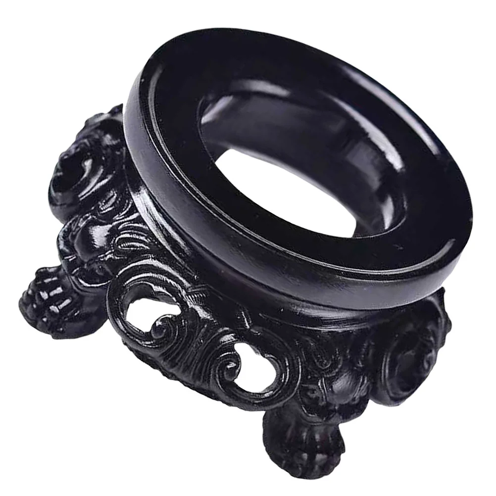 

Stand Wooden Egg Stand Holder Wood Light Display Base Led Lights Display Base Trinket Dish Jewelry Dish Key Bowl for Home Decor