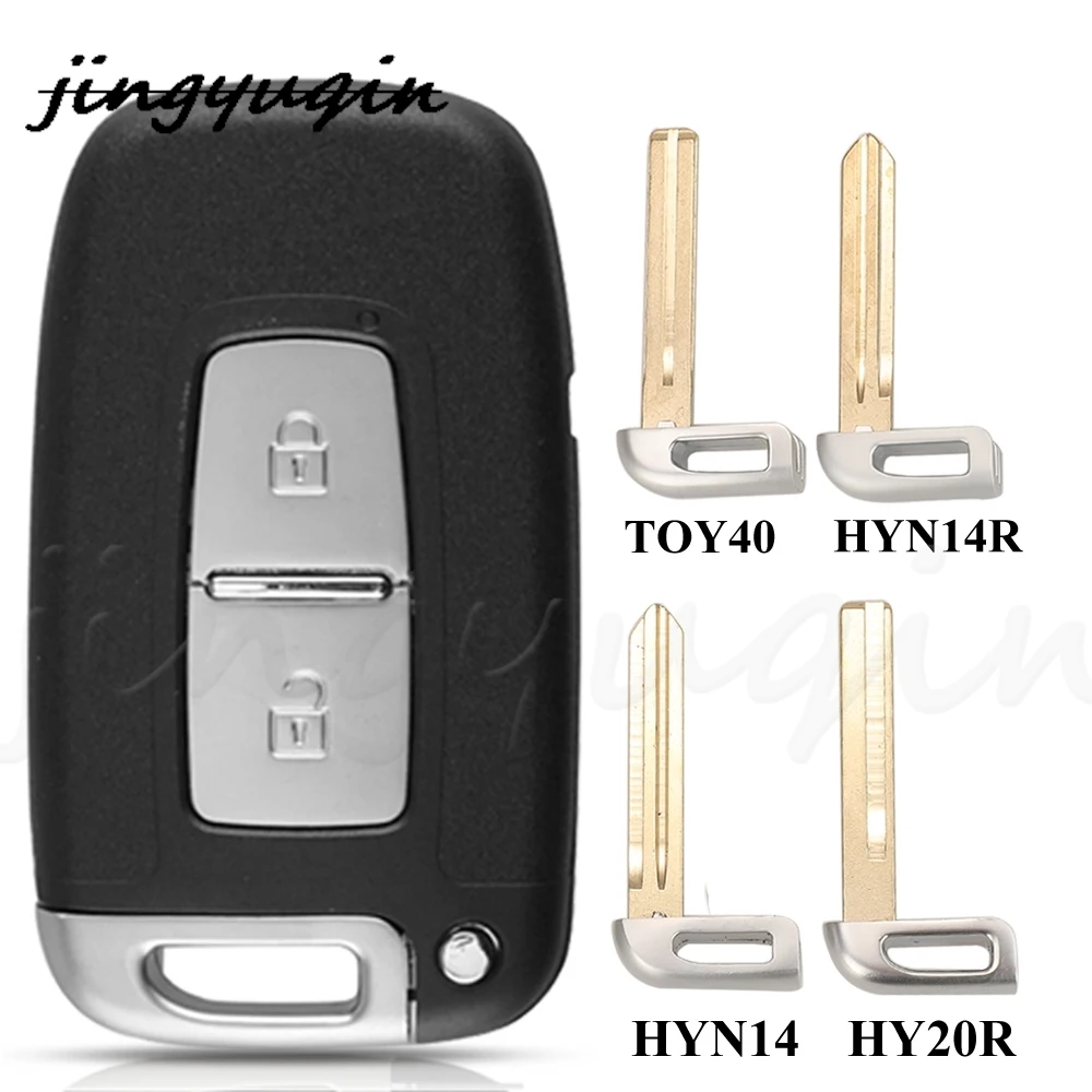 

jingyuqin 2BTN Remote Key Case Shell For Hyundai Elantra Genesis Veloster Equus Tucson Sonata Azera I30 Kia Forte Mohave K2 K5