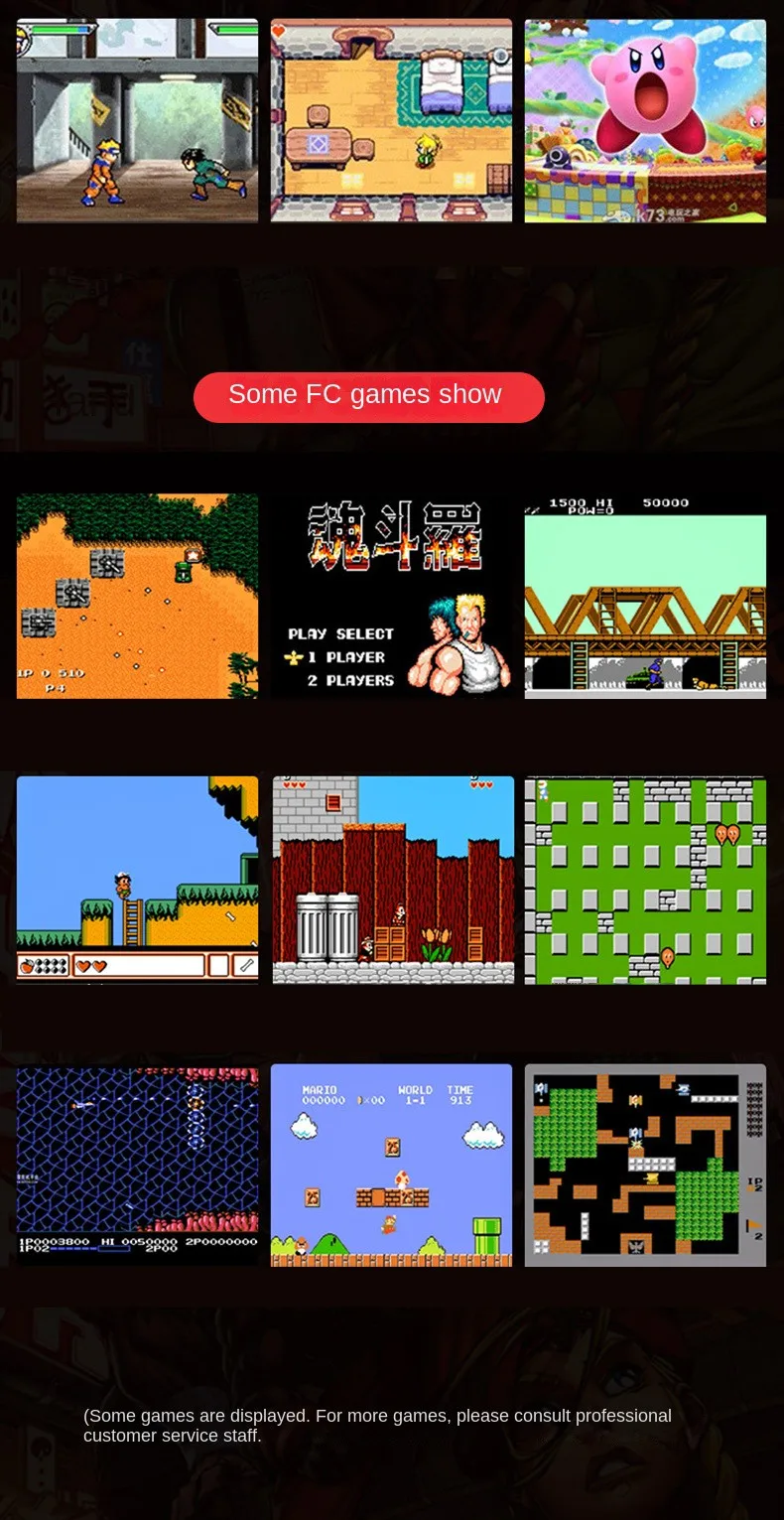 1200 IN 1 Retro Game Console 3.5 Inch Screen 16-bit Portable Pocket TV Game Console AV Out Mini Handheld Player For Kids Gift