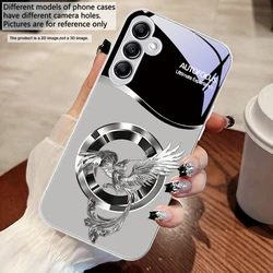 Elegant Pink Phoenix Glass Phone Case - Galaxy A42 5G (BAI - BB2508171)