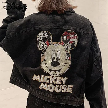 Mickey Cartoon Fashion Denim Coat Hip-hop Streetwear Trendy Men Women Jackets New Korean Loose Harajuku Couples Tops 2