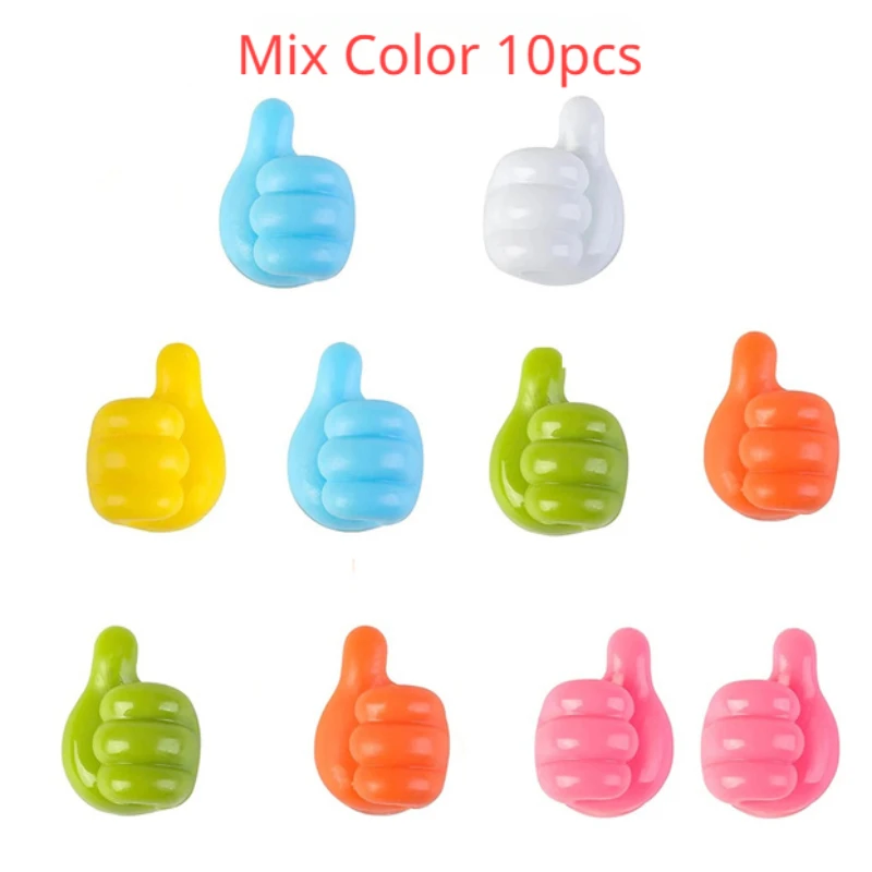 Hand-shaped Rubber Holder Glasses Cable Power Cord Charging Line Self Adhesive Mini Hook Car Storag Organizer Gadget 10pcs rubber glasses holder