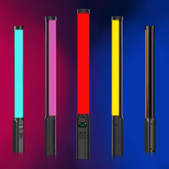 Handheld RGB Colorful Stick Light 19.68 inch 50CM Handheld LED Light Wand CRI 95+ 2500K-9000K Photography Studio Lamp 1