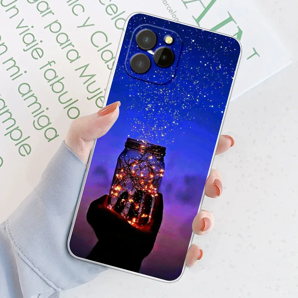 Marble Transparent Silicone Soft TPU Phone Case Cover with Bumper Protection