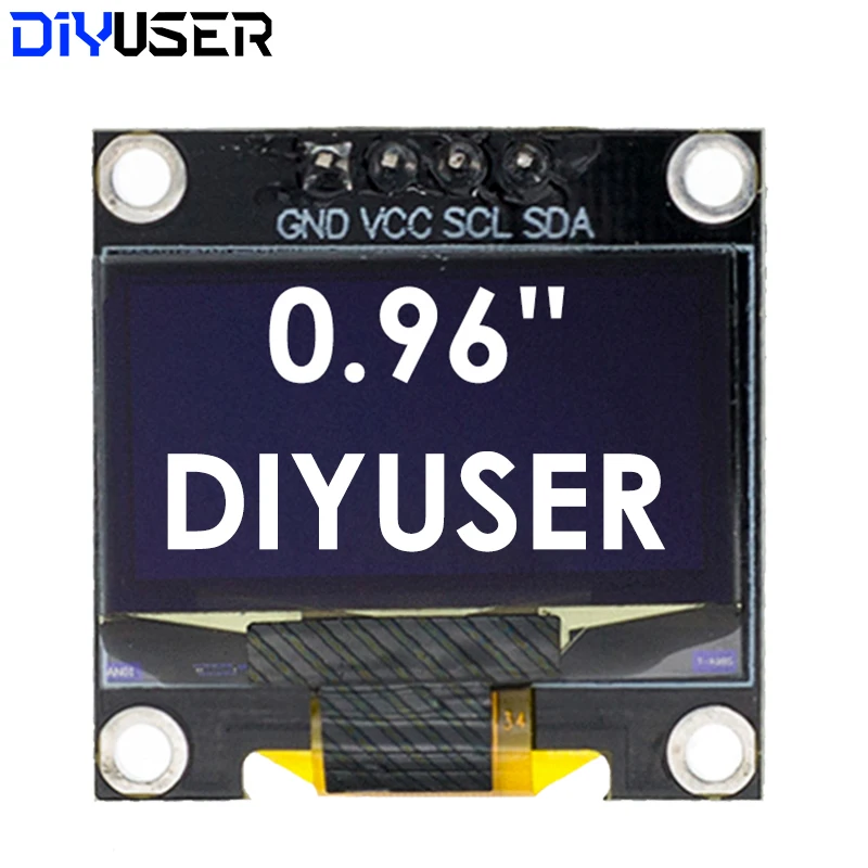 0.96 Inch OLED Display Module I2C IIC Serial White Screen 128x64 SSD1306 Driver Board Compatible with Arduino ESP32 STM32 image 4