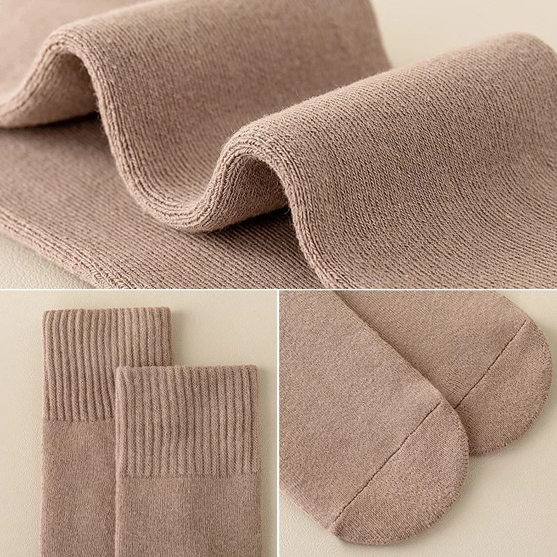 1 Pair New Fashion Legging Stocking Sock for Chidlren Simplicity Solid Color Knee High Sock Autumn Winter Warm Thicken