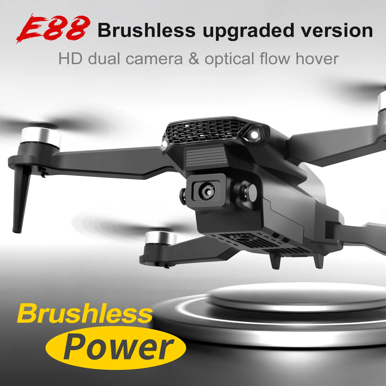 E88 Pro Drone 5G WiFi FPV Brushless Motor Return 4K HD Dual Camera Optical Flow Localization RC Quadcopter Drone Toys drone quadcopter