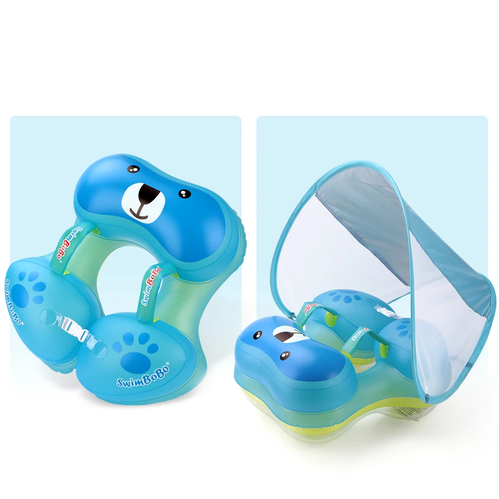 Baby Swim Float Cute Bear Toddler Underarm Swimming Ring Trainer Accessories Safety Pool Float Circle Bathing Buoyancy Water Toy 5
