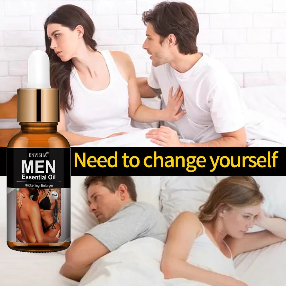 ENVISHA Men's Body Massage Essential Oil For Men Potency Increase Growth Lubricant Prolonged Sex Life Orgasm