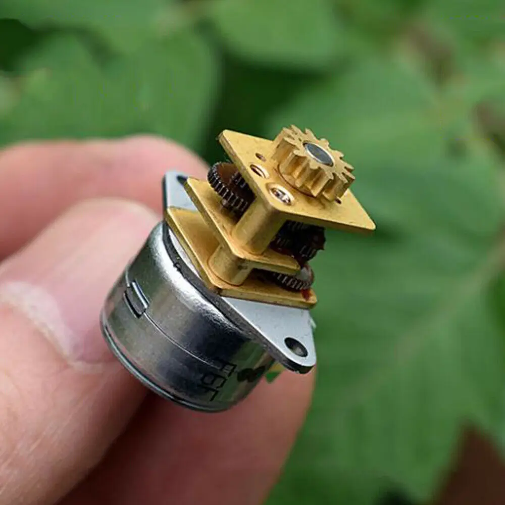 1pcs Dc 6v12v 2 Phase 4 Wire Mini 15mm Stepper Motor Stepping Geared