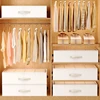 1/2/3PCS Foldable Storage Bags Cotton Linen Underbed Wardrobe Clothing Duvet Organizer Quilt Socks Underwear Visible Storage Box 3