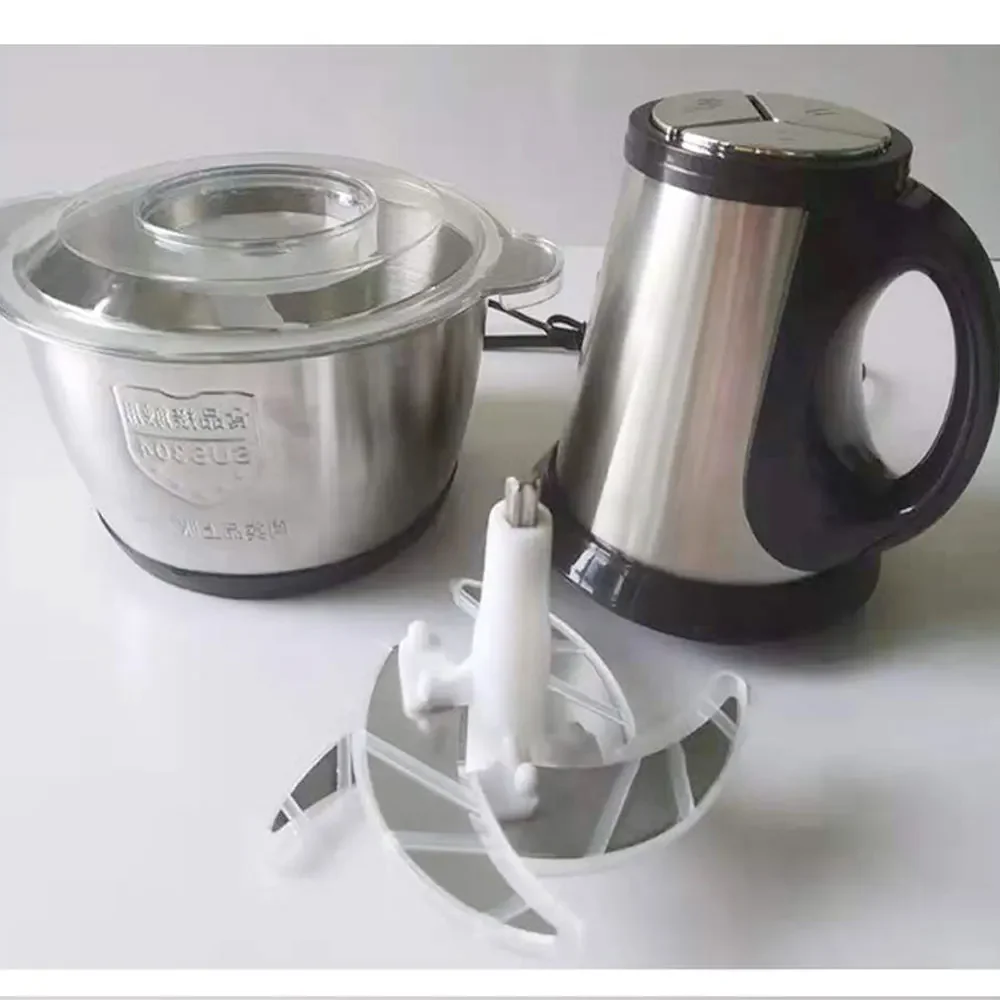 ANYUFA 3 Speeds Electric Meat Grinder Kitchen Chopper Stainless Steel Mincer Food Processor Garlic Crusher Slicer. 6