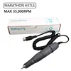 Marathon N3 Electric Manicure Machine Pedicure 65W Control Box 35000RPM 37L1 Handpiece Nail Drills Electric File Bits Kit 5
