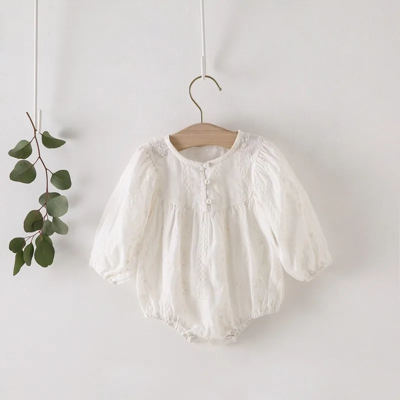 Baby Bodysuit Baby Clothing Baby Jumpsuit Newborn Girls Autumn Long Sleeve Cotton Embroidered