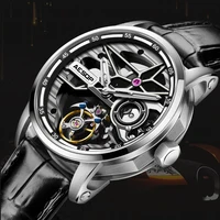 AESOP Men Flying Tourbillon Mechanical Full Skeleton Waterproof Watches Top Brand Luxury Watch for Men Sapphire With Diamond Man 1