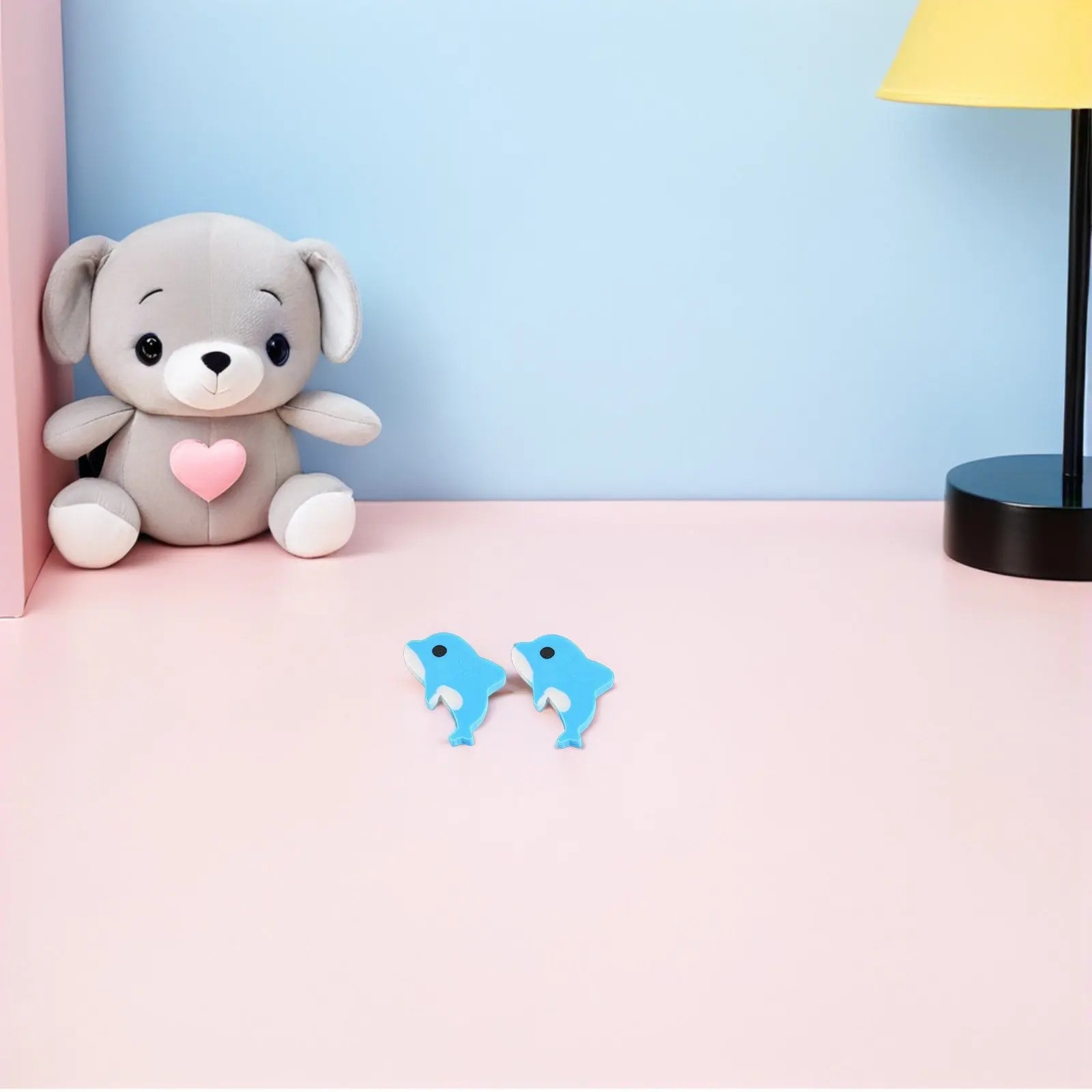 20Pcs 사랑스러운 돌고래 지우개 어린이를위한 귀여운 재미있는 지우개 학교 용품 학생 상품 책상 애완 동물 학생 상품