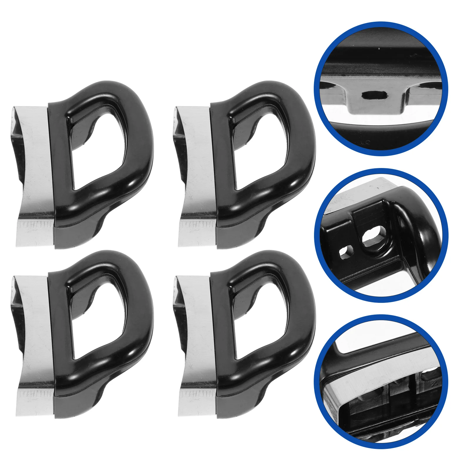 

4 Pcs Pot Handle Pan Short Grip Accessories Replacement Parts Side Ear Bakelite