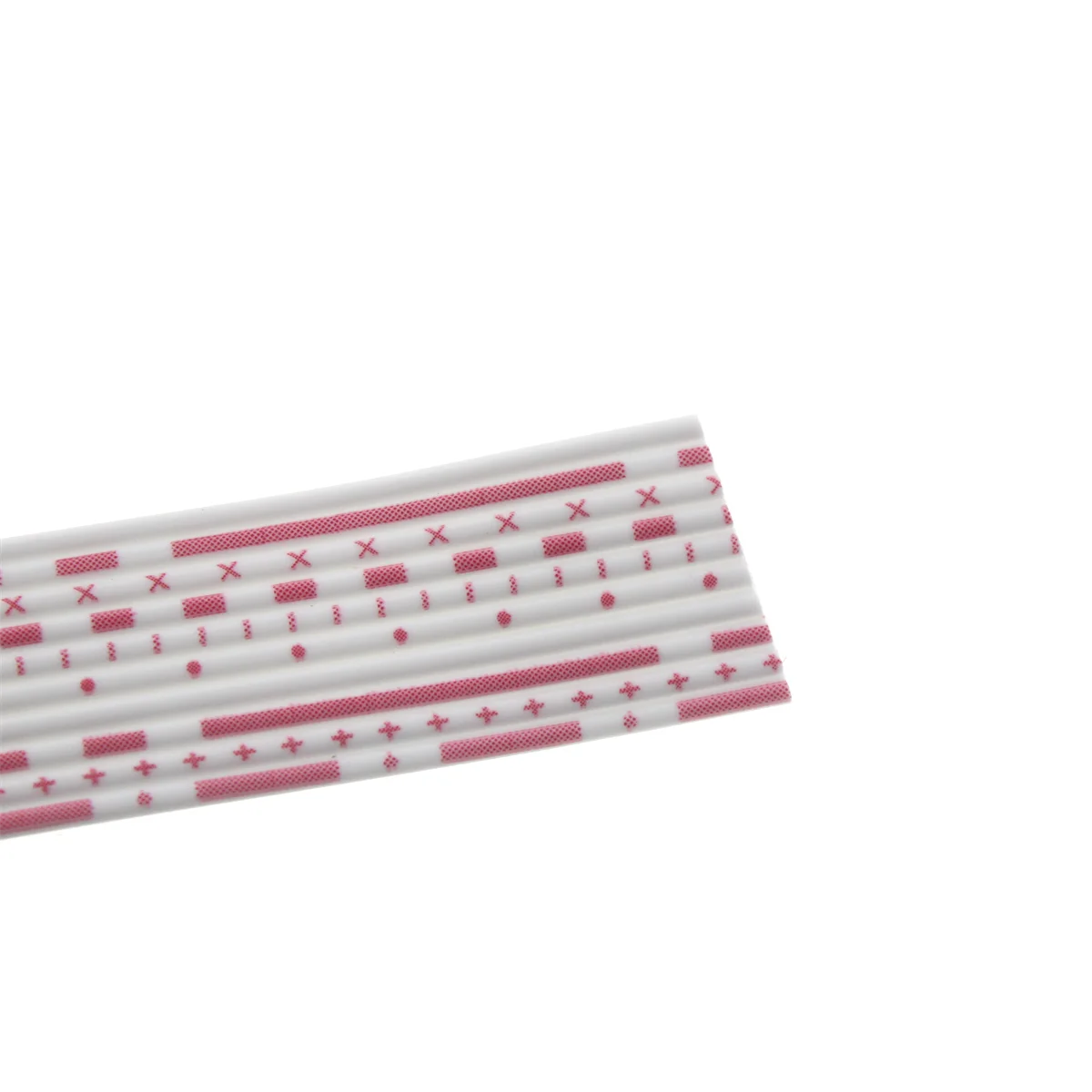 LED 디스플레이 스크린 평면 리본 케이블, 5M UL2468, 26AWG, 2.54mm, 적색 및 백색 PVC 리본 케이블, 7P, 8P, 9P, 10P, 12P