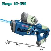 Electric Water Gun Toys Fully Automatic Continuous Firing Luminous Water Gun Interactive Water Splashing Children's Toy Guns 2