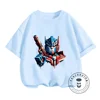 Hot Movie Transformers for Summer Coolness Boys' Elastic Prints on O-neck T-shirts Affordable Street Style for Children 3
