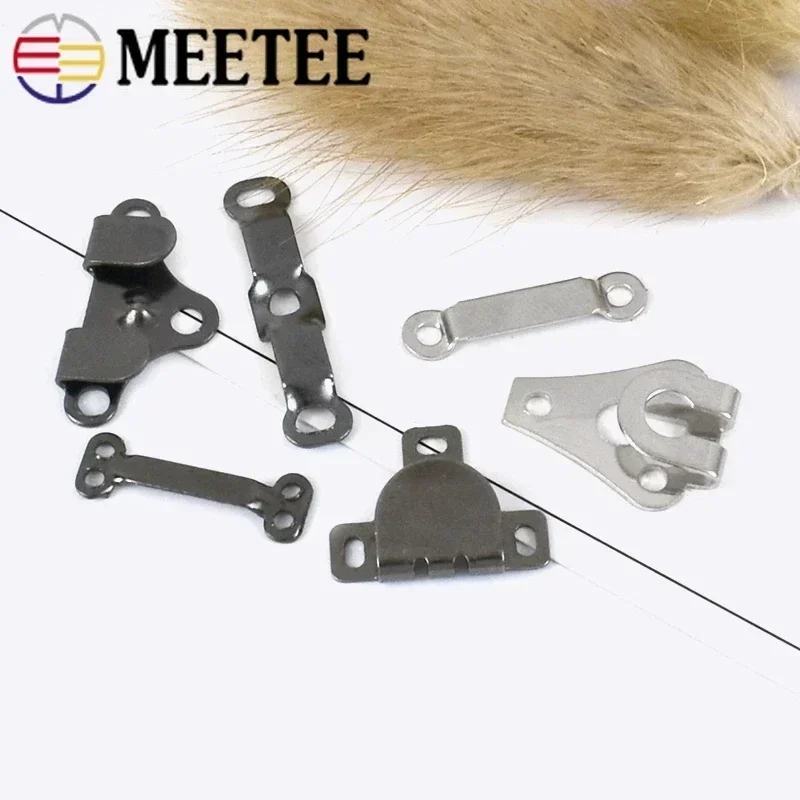 20-100Sets Metal Garment Hook Pant Trousers Button Suit Coat Adjuster Buckle Women Skirt Invisible Clasp DIY Sewing Accessorie 6