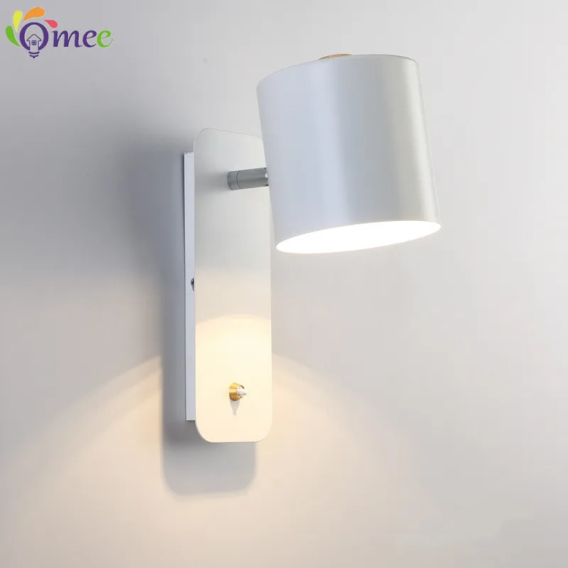 Indoor Wall Light 330 Degrees Adjustable Bedside Switch LED Wall Lamp Aisle Wall Sconce Living Room Hotel Room Bedroom Lights
