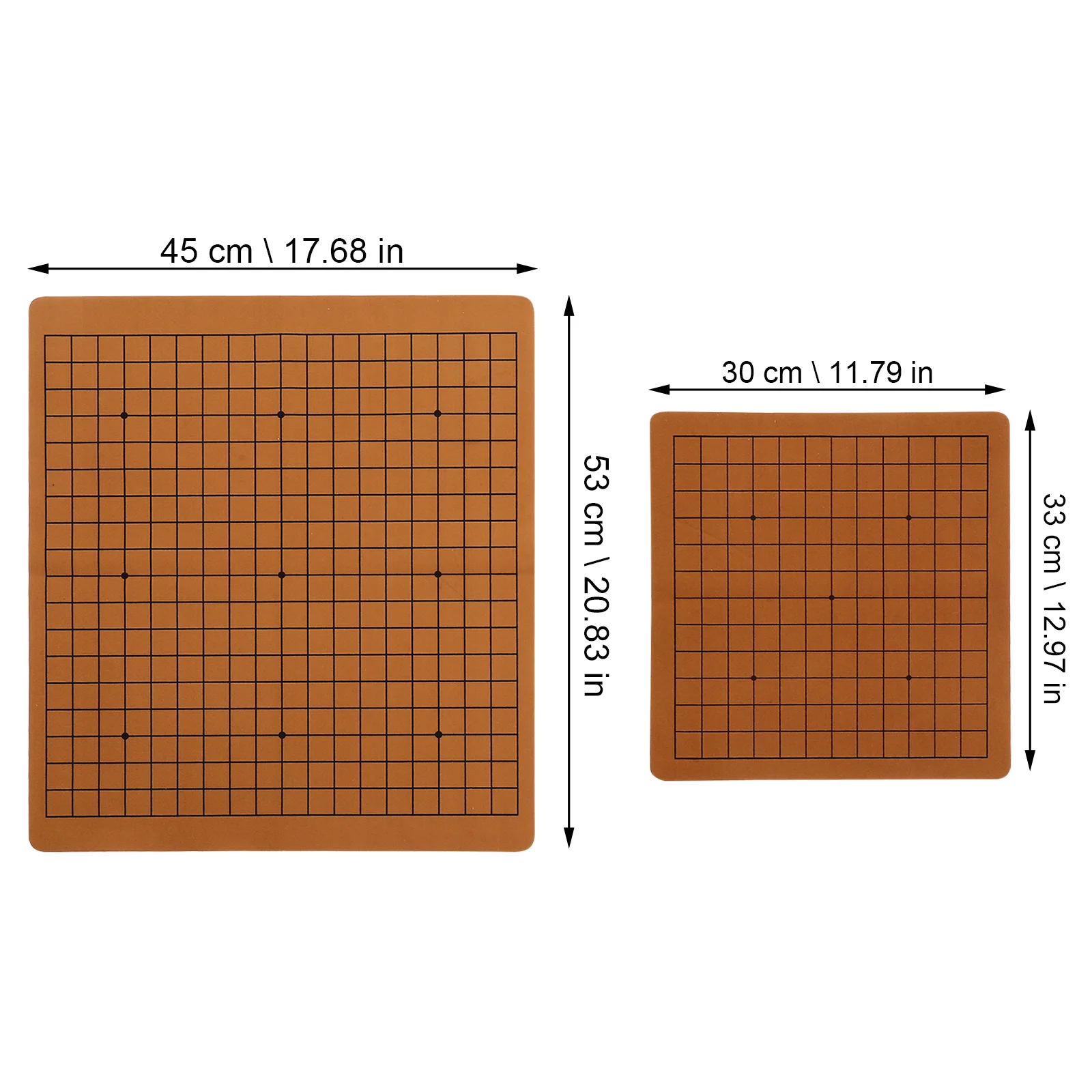 Foldable Chess Board Folding Chess Board Foldable Go Game Chessboard Weiqi Checkerboard Board Game 1.8/2.2cm Pieces One Side 19 Line