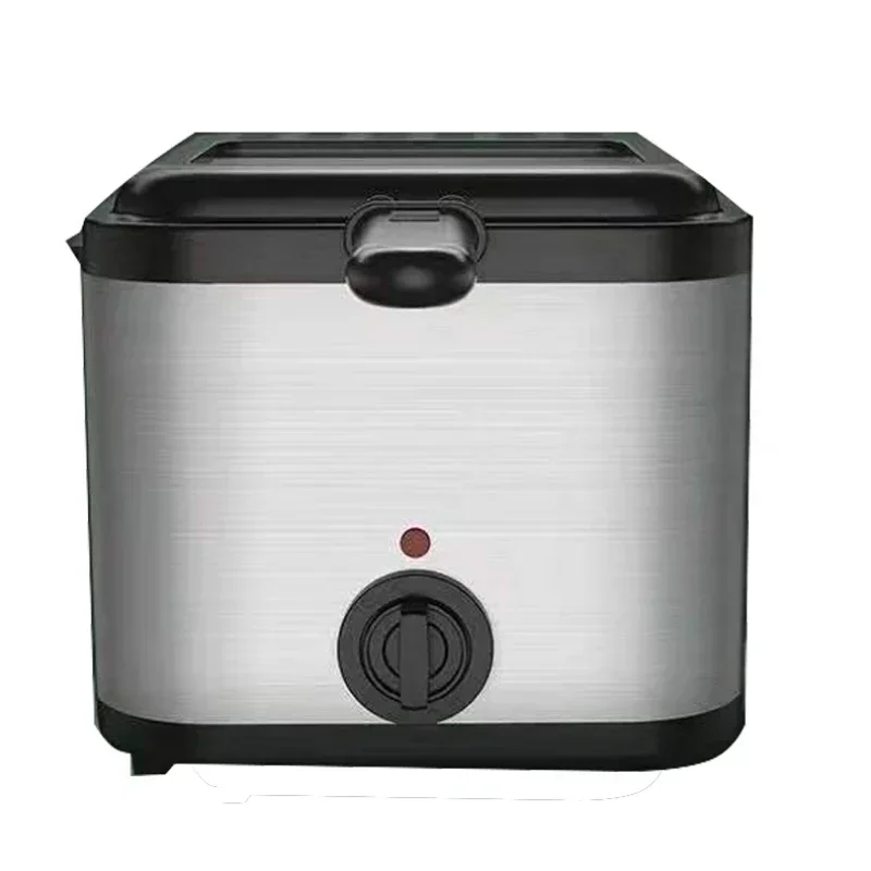 Home Electric French Fries Machine You Tiao Machine 2.5L Household Stainless Steel Fryer 220V/1000W Integrated Self-heating Elec 5