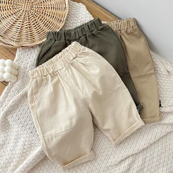 Baby Boys' Casual Pants - Korean Style Autumn Trousers, Trendy Fall Outfits for Toddlers & Infants 1