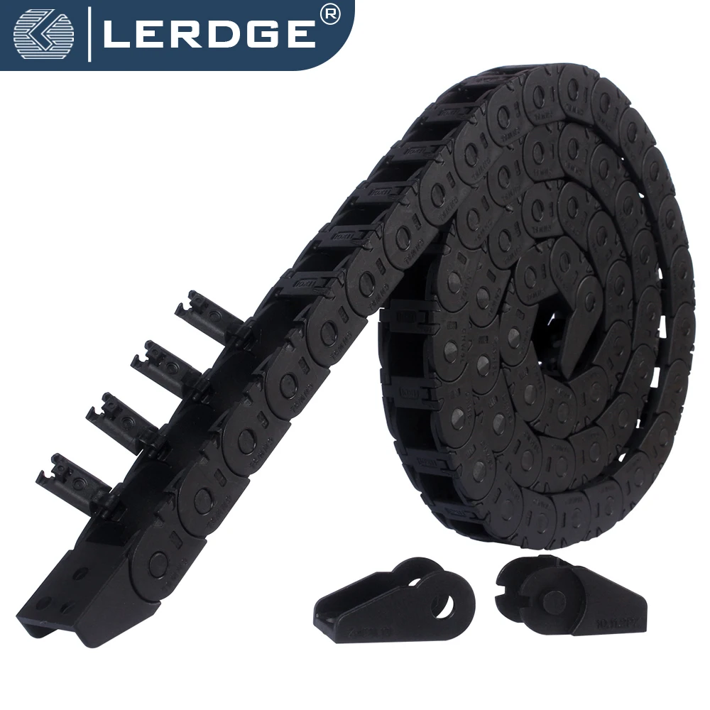 CableDrag10x11mmL1000mmNylonOpenCableChainWireCarrierWithEnd