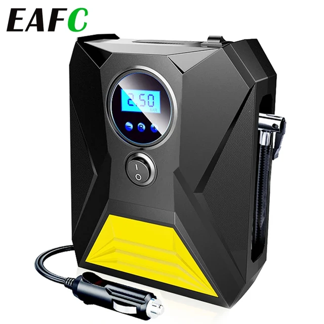 Autoreifen füller tragbare LCD-Anzeige aufblasbare Pumpe DC 12V Auto Luft  kompressor pumpe mit LED-Licht - AliExpress