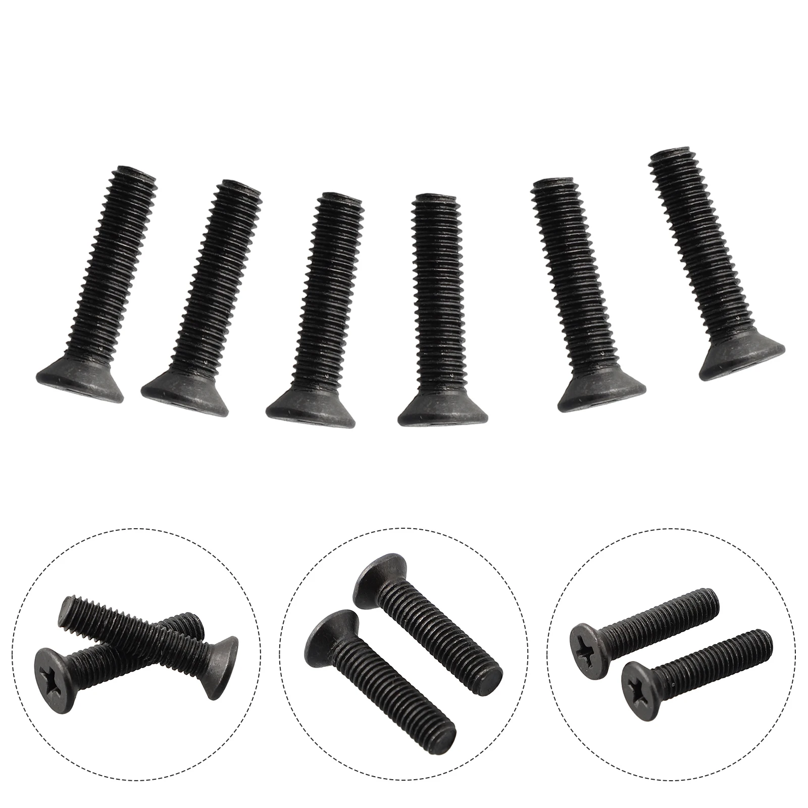 6/10Pcs Befestigungs Schraube M5/M6 22mm/25mm Linksgewinde Für UNF Bohrfutter schaft Adapter Power Werkzeug Ersatz Zubehör – Detail 6
