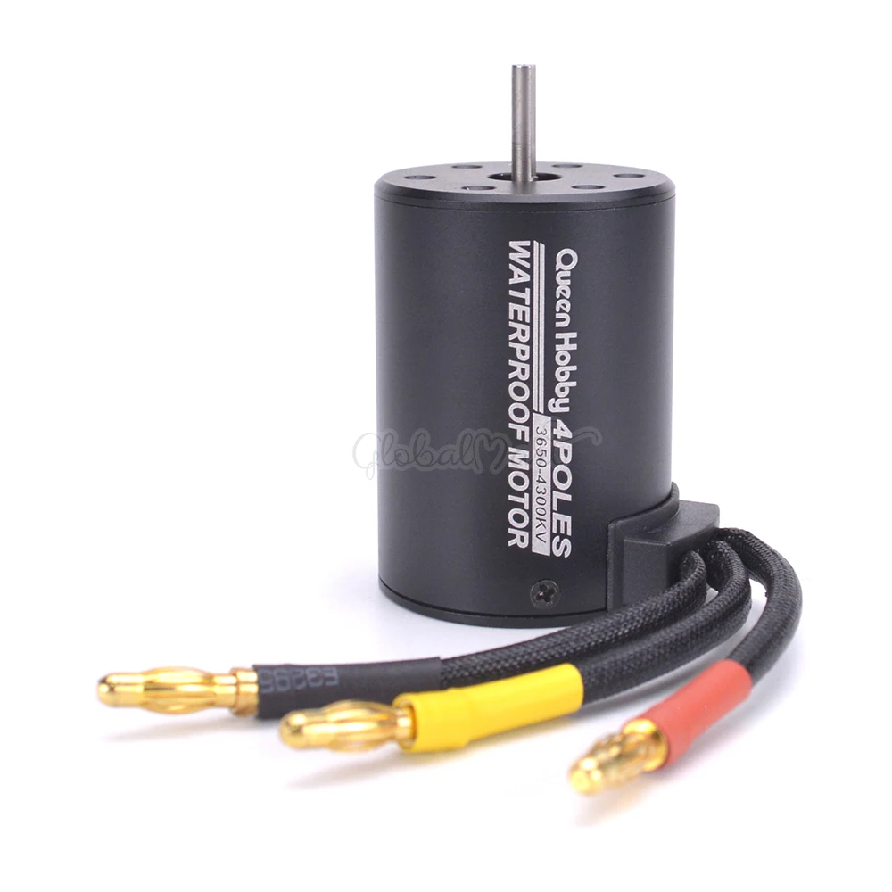 Moteur brushless 4300KV pour drone de course, avec support de montage et vis.