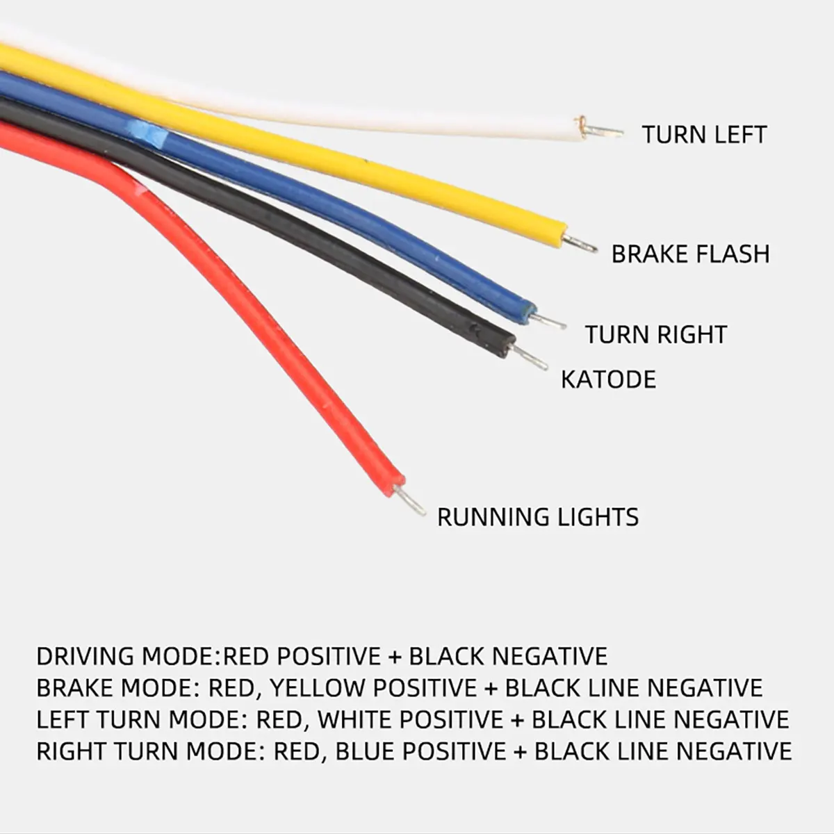 1PCS LED Motorcycle brake Light DRL Flash STOP Indicator Lamp RGB Moto Brake Turn Signal Driving Taillight Warning Day Light