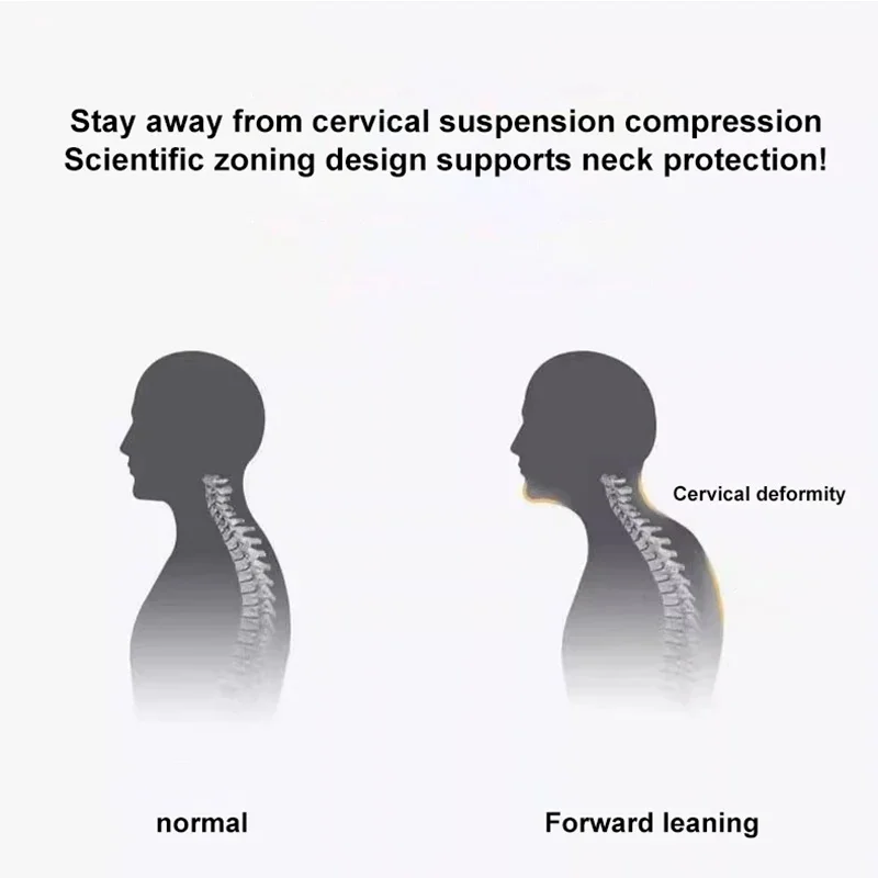Neck Protection Pillow SPA Massage Non Collapsible Knitted Cotton Pillow Core Adult Pair Hotel Accommodation Household Home 6