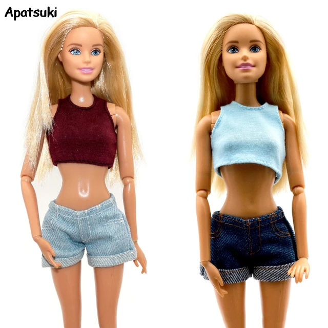 Camiseta Sem Mangas Curta Para Boneca Barbie, Roupas De Boneca Fashion,  Acessórios Para Boneca Para Casa De Barbie 1/6, Brinquedo Infantil -  Bonecas - AliExpress