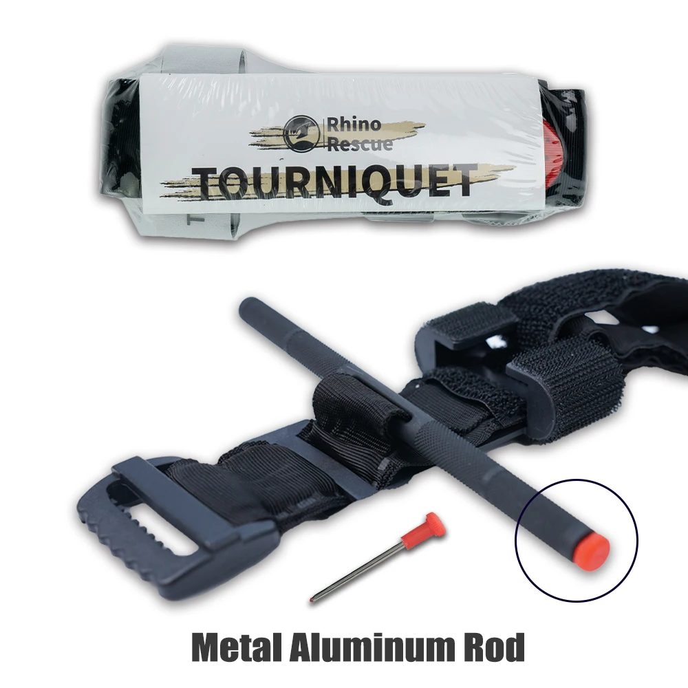 RHINO Metal Military Tourniquet Combat Tourniquets Spinning Emergency Trauma One-Handed First Aid Equipment IFAK Tactical CAT