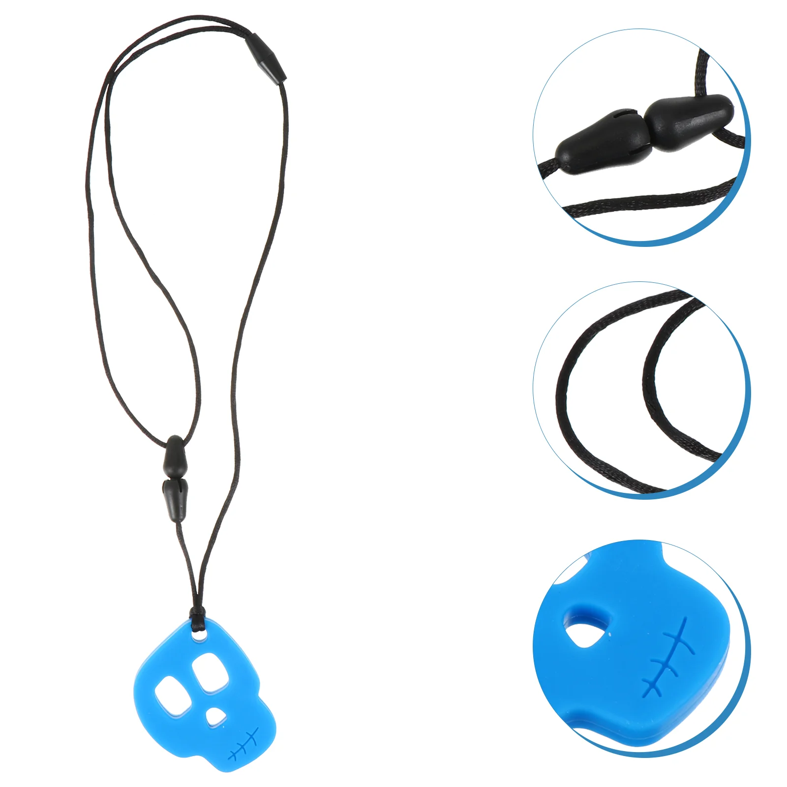 

Skull Shaped Silicone Sensory Chew Necklace Kids Biting Jewelry for Boys Girls
