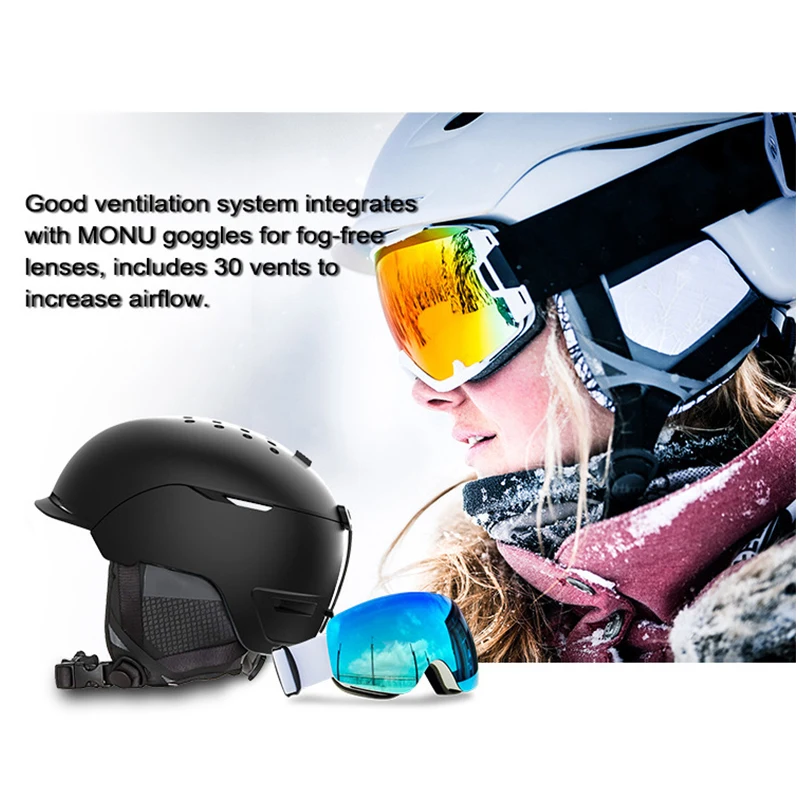 MONU Sports Ski Helmet Image 2