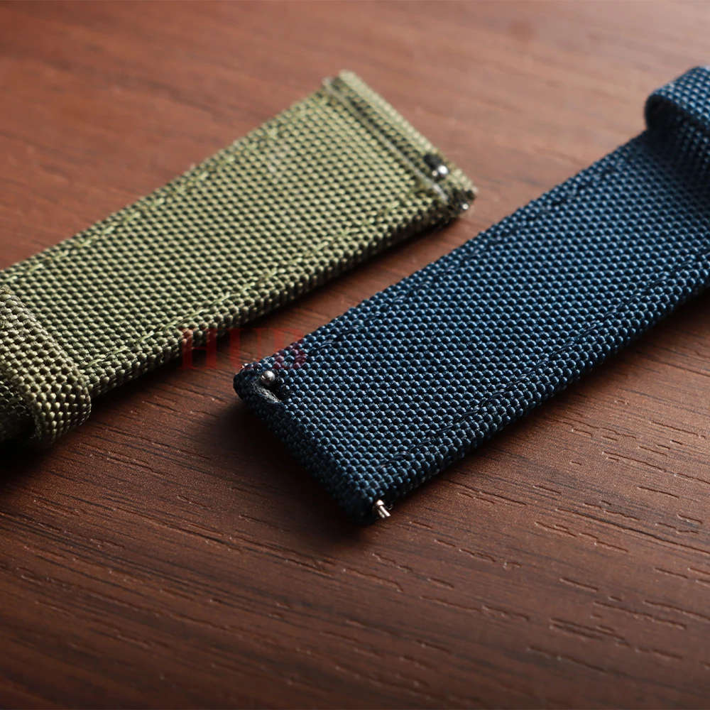 Premium Sailcloth Fabric Watch Strap - Waterproof Quick Release Wristband