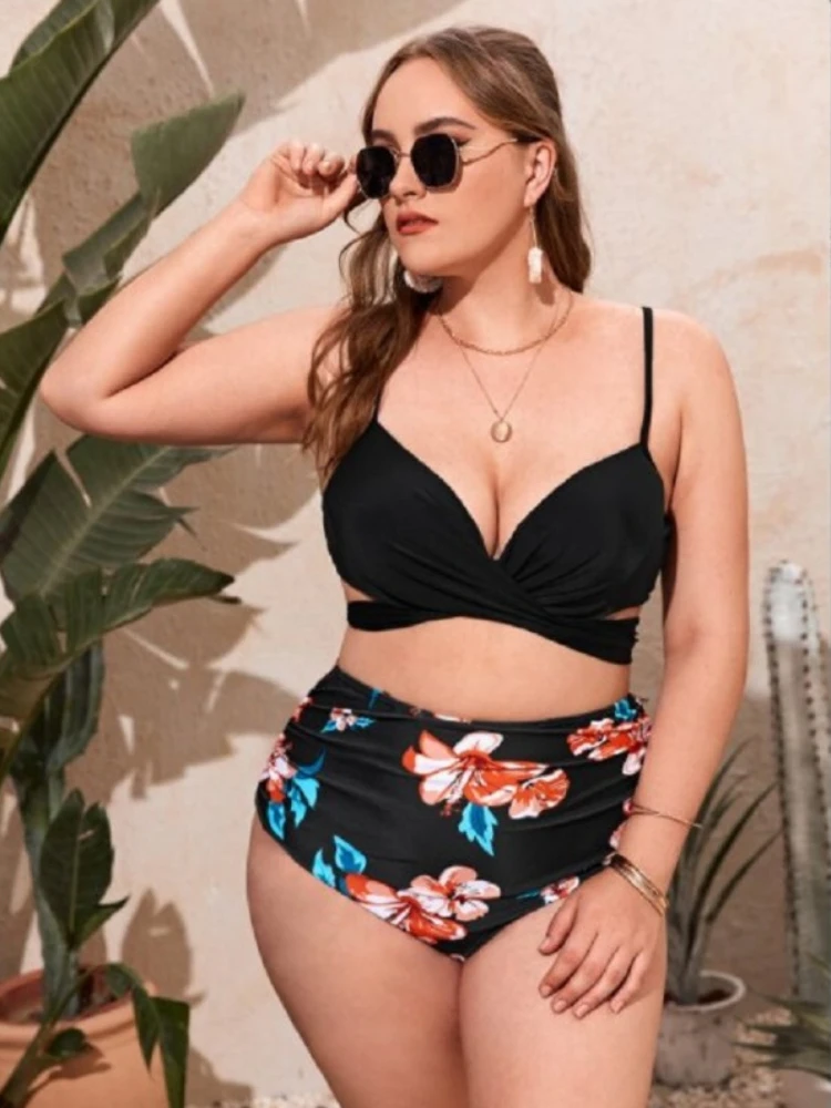 

2024 New Bikini Sets Plus Size Swimwear Women Sexy Beach Two-Piece Swimsuit Biquini Bathing Suit Female Swimming Suits Monokini