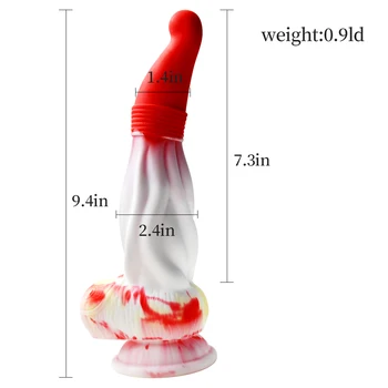 HESEKS Stranger Things Penis Colorful Stranger Creatures Dildos Monster Cock Big Dick Dildos Safety Liquid Silicone Anal Plug 6