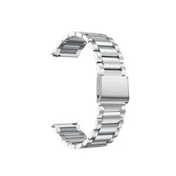 Premium 22mm Stainless Steel Smartwatch Bracelet Strap - amazfit gtr 3 (Silver)