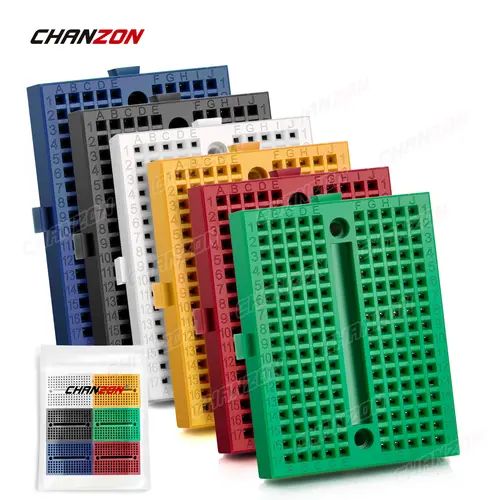 170 / 400 / 830 Tie Points Solderless Breadboard MB-102 BB-801 SYB-170 Prototype Universal PCB Jumper Dupont Test Bread Board - Image 6