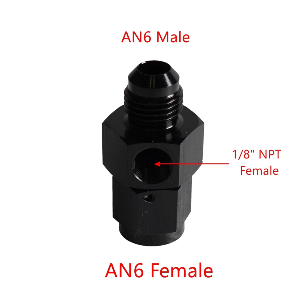 1/8 Npt An6 An8 An10 An12 Oil Pressure Sensor Adapter Gauge Gage Port Hose  Pipe Adapter Fitting - Engine - AliExpress