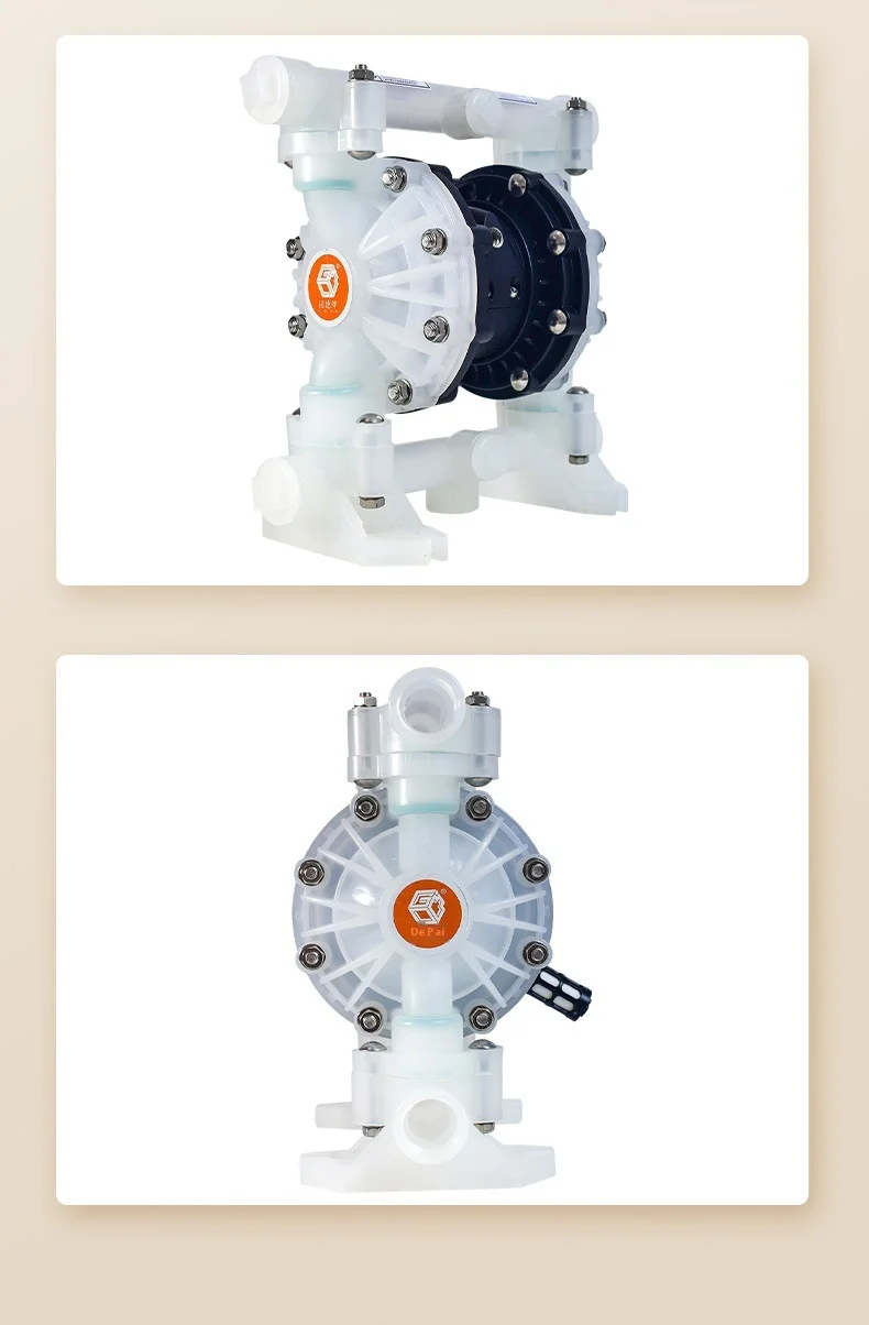 GODO QBY3-25S Industrial Pneumatic Diaphragm Pump Acid-Resistant PP Water Air Di