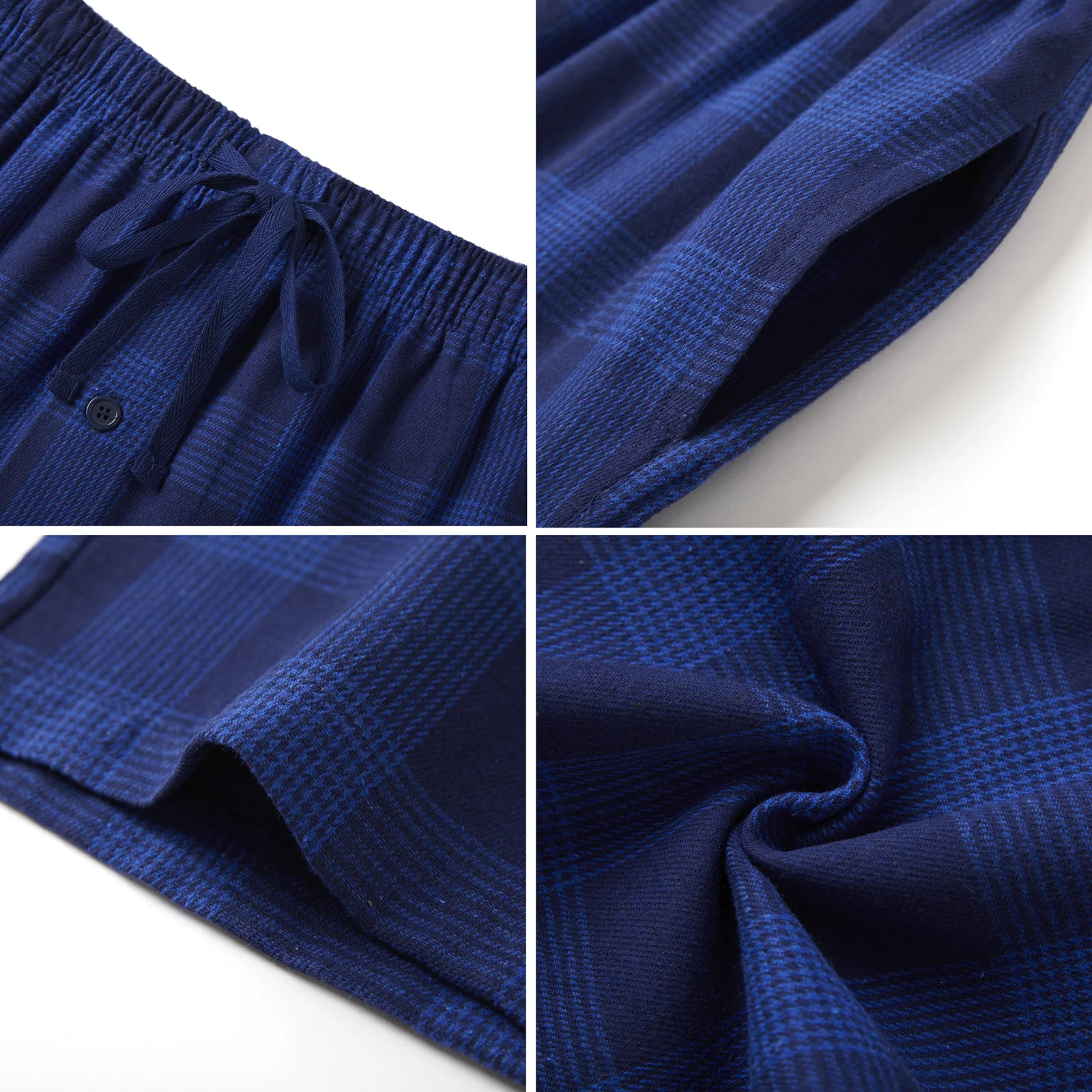 Pijama Masculino Visco Xadrez C/ Calça E Bolso - Pijama Masculino Visco Xadrez C/ Calça E Bolso - Podiun