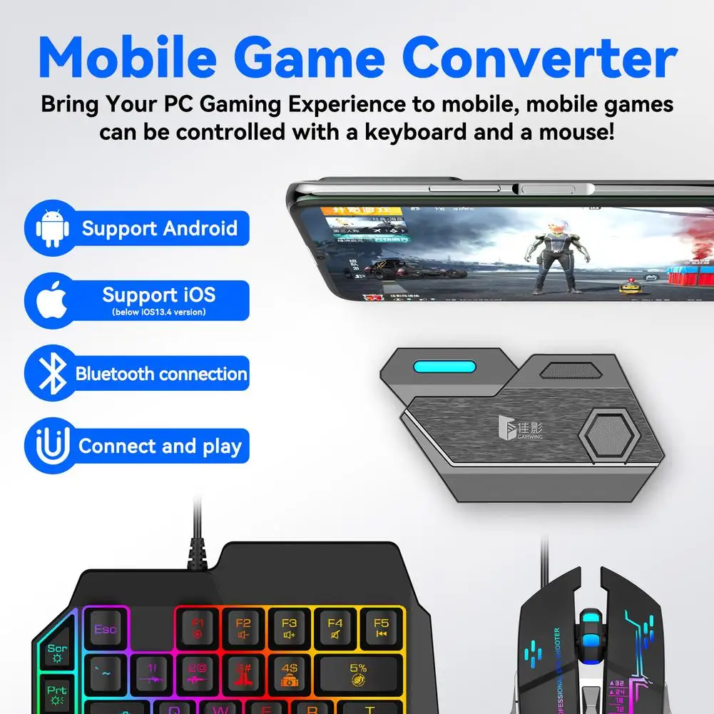 Clavier Et Souris De Jeu Professionnel À Une Main, 35 Touches, Pour Lol,  Dota, Pubg, Fortnite - Souris - AliExpress