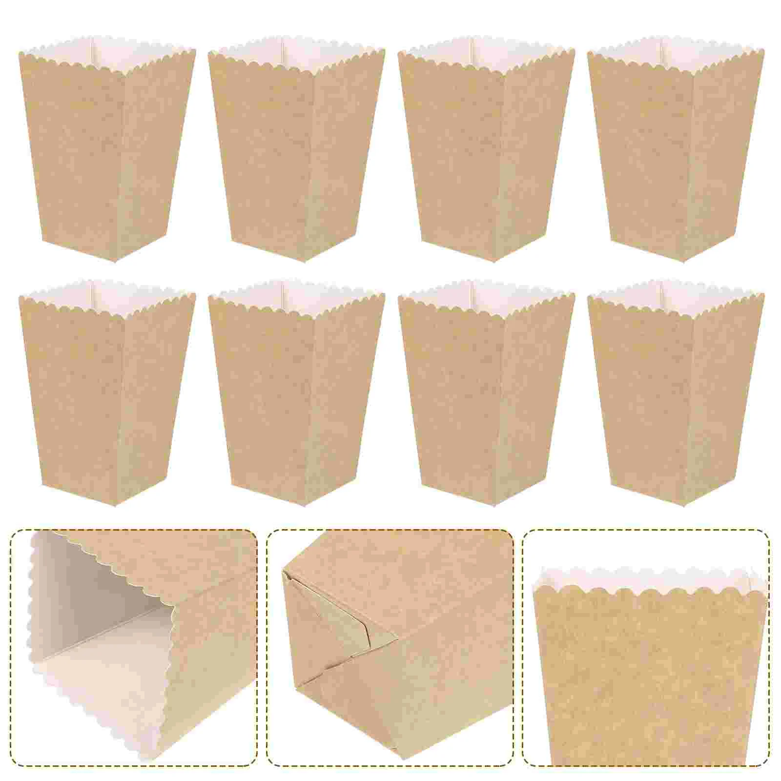 

Paper Candy Cartons Popcorn Box Party Supplies White Popcorn Boxes Pop Corn Snacks Food Tub Wedding Kids Birthday Supplies